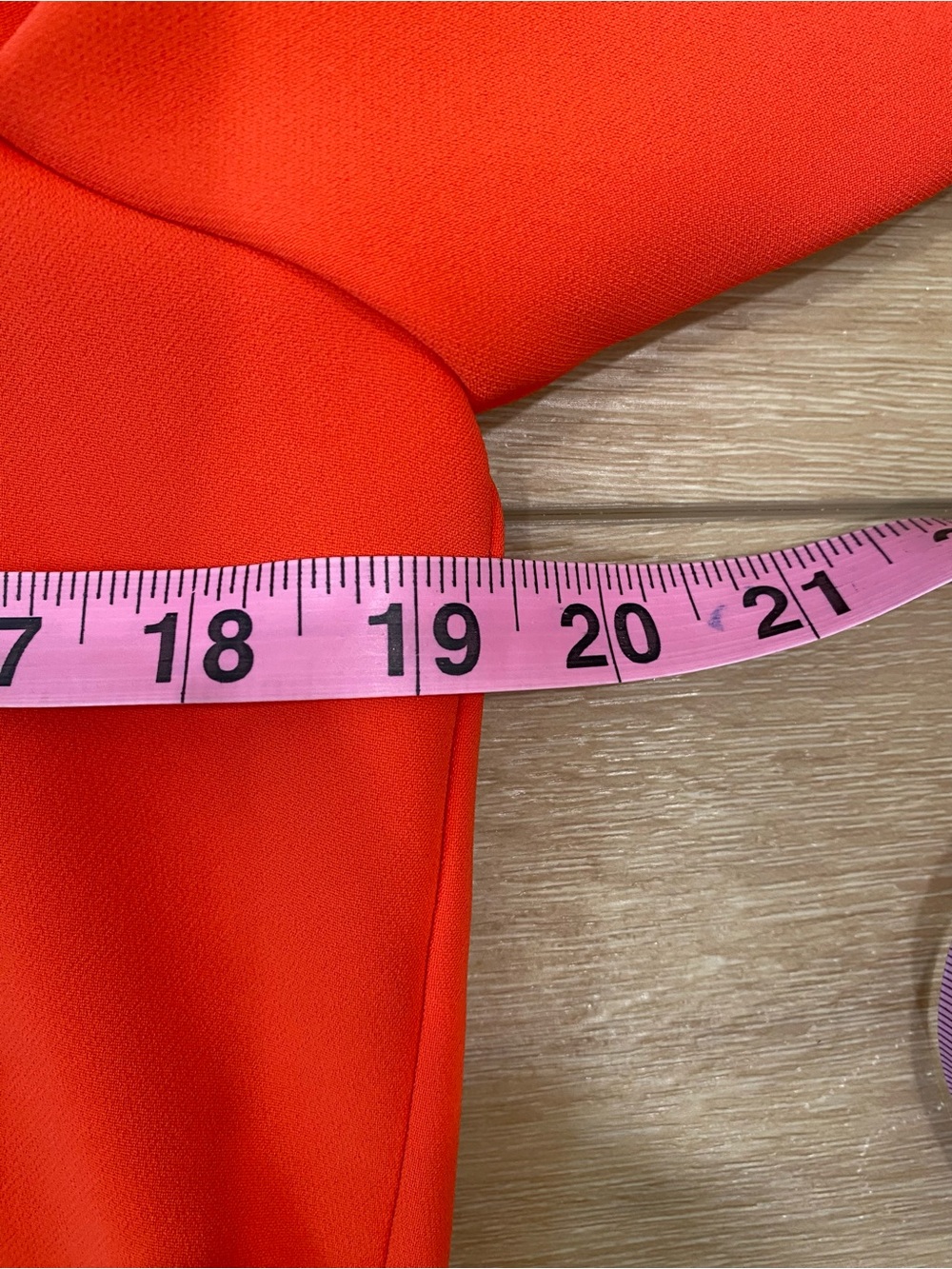 Lola & Sophie New York Orange Red Shirt Dress M Long Sleeve V Neck Shift Chic - Picture 7 of 8